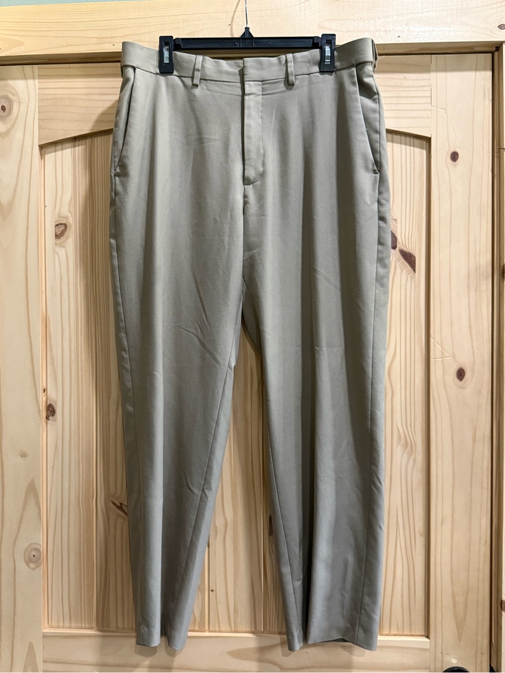Men's Classic Pleated Dress Pants - Beige